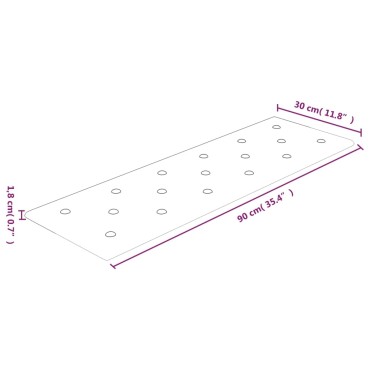 vidaXL Πάνελ Τοίχου 12 τεμ. Κρεμ 90 x 30 εκ. 3,24 μ² Συνθετικό Δέρμα