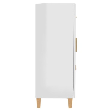 vidaXL Ντουλάπι Γυαλιστερό Λευκό 69,5x34x90cm Επεξεργασμένο Ξύλο 1 τεμ.