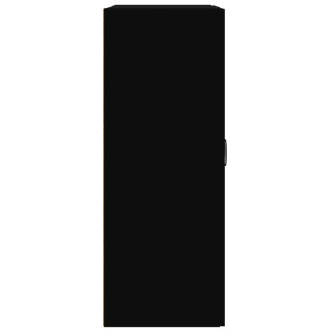 vidaXL Ντουλάπι Τοίχου Κρεμαστό Μαύρο 69,5x32,5x90cm 1 τεμ.