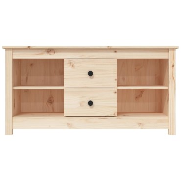 vidaXL Έπιπλο Τηλεόρασης 103x36,5x52cm από Μασίφ Ξύλο Πεύκου