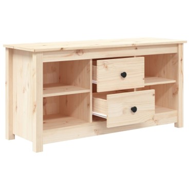 vidaXL Έπιπλο Τηλεόρασης 103x36,5x52cm από Μασίφ Ξύλο Πεύκου