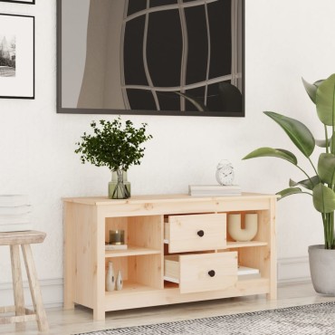 vidaXL Έπιπλο Τηλεόρασης 103x36,5x52cm από Μασίφ Ξύλο Πεύκου