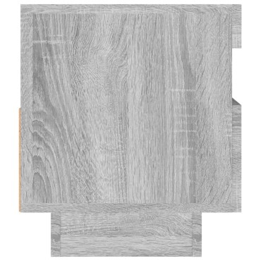 vidaXL Έπιπλο Τηλεόρασης με LED Γκρι Sonoma 80x35x40cm