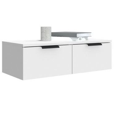 vidaXL Ντουλάπια Τοίχου 2 τεμ. Λευκά 68x30x20cm Επεξεργασμένο Ξύλο