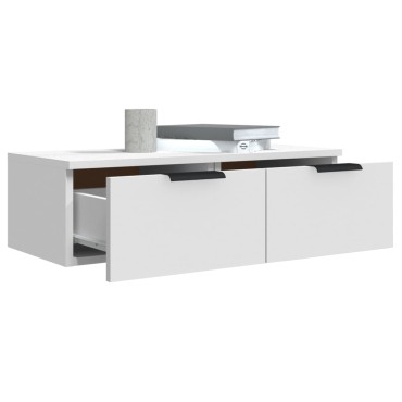 vidaXL Ντουλάπια Τοίχου 2 τεμ. Λευκά 68x30x20cm Επεξεργασμένο Ξύλο