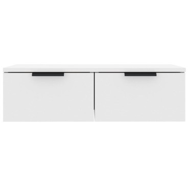 vidaXL Ντουλάπια Τοίχου 2 τεμ. Λευκά 68x30x20cm Επεξεργασμένο Ξύλο