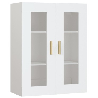 vidaXL Ντουλάπι Τοίχου Κρεμαστό Λευκό 69,5x34x90cm 1 τεμ.