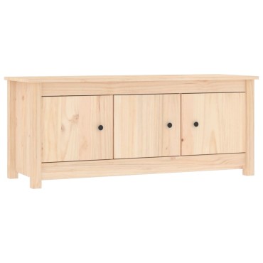 vidaXL Παπουτσοθήκη 110x38x45,5cm από Μασίφ Ξύλο Πεύκου