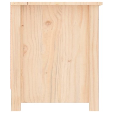vidaXL Παπουτσοθήκη 110x38x45,5cm από Μασίφ Ξύλο Πεύκου