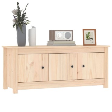 vidaXL Παπουτσοθήκη 110x38x45,5cm από Μασίφ Ξύλο Πεύκου