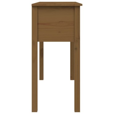 vidaXL Τραπέζι κονσόλα Καφέ μελί 100x35x75cm Μασίφ Ξύλο Πεύκου 1 τεμ.