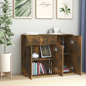 vidaXL Ντουλάπι Καπνιστή Δρυς 88x30x70cm από Επεξεργασμένο Ξύλο 1 τεμ.