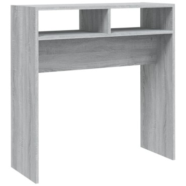 vidaXL Τραπέζι Κονσόλα Γκρι Sonoma 78x30x80cm Επεξεργασμένο Ξύλο 1 τεμ.