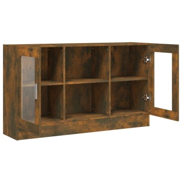 vidaXL Βιτρίνα Καπνιστή Δρυς 120x30,5x70cm από Επεξεργασμένο Ξύλο 1 τεμ.