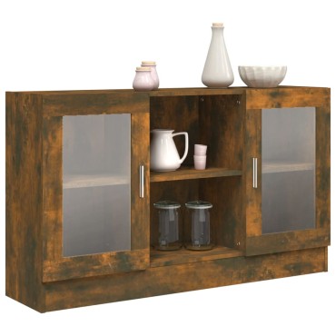 vidaXL Βιτρίνα Καπνιστή Δρυς 120x30,5x70cm από Επεξεργασμένο Ξύλο 1 τεμ.