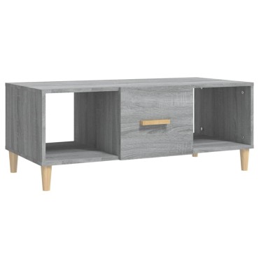 vidaXL Τραπεζάκι Σαλονιού Γκρι Sonoma 102x50x40cm Επεξεργασμένο Ξύλο 1 τεμ.