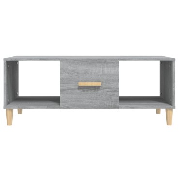 vidaXL Τραπεζάκι Σαλονιού Γκρι Sonoma 102x50x40cm Επεξεργασμένο Ξύλο 1 τεμ.