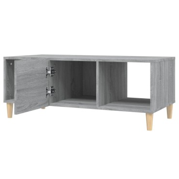 vidaXL Τραπεζάκι Σαλονιού Γκρι Sonoma 102x50x40cm Επεξεργασμένο Ξύλο 1 τεμ.