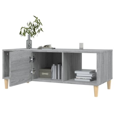 vidaXL Τραπεζάκι Σαλονιού Γκρι Sonoma 102x50x40cm Επεξεργασμένο Ξύλο 1 τεμ.