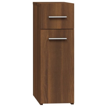 vidaXL Συρταριέρα Γενικής Χρήσης Καφέ Δρυς 20x45,5x60cm Επεξ. Ξύλο 1 τεμ.