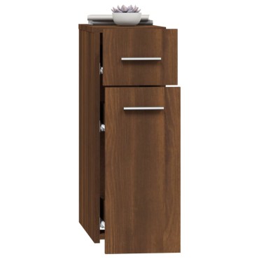 vidaXL Συρταριέρα Γενικής Χρήσης Καφέ Δρυς 20x45,5x60cm Επεξ. Ξύλο 1 τεμ.