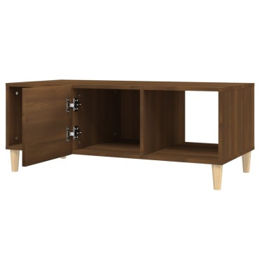 vidaXL Τραπεζάκι Σαλονιού Καφέ Δρυς 102x50x40cm Επεξεργασμένο Ξύλο 1 τεμ.
