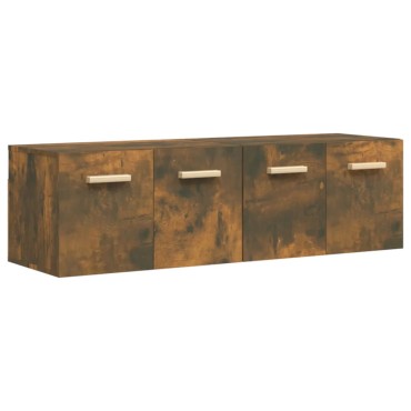 vidaXL Ντουλάπια Τοίχου 2 τεμ. Καπνιστή δρυς 60x36,5x35cm Επεξ. Ξύλο