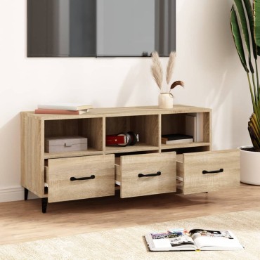 vidaXL Έπιπλο Τηλεόρασης Sonoma Δρυς 102x35x50cm Επεξεργ. Ξύλο