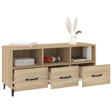 vidaXL Έπιπλο Τηλεόρασης Sonoma Δρυς 102x35x50cm Επεξεργ. Ξύλο