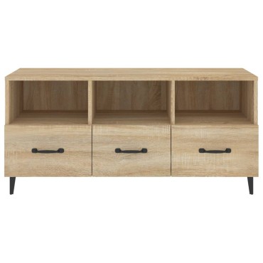 vidaXL Έπιπλο Τηλεόρασης Sonoma Δρυς 102x35x50cm Επεξεργ. Ξύλο