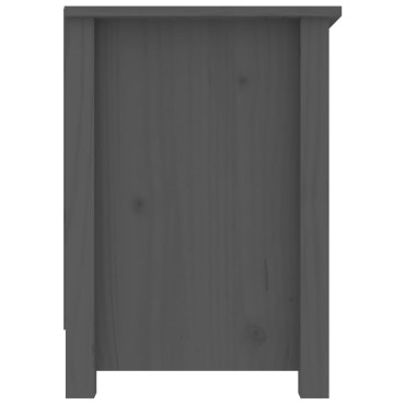 vidaXL Έπιπλο Τηλεόρασης Γκρι 103x36,5x52cm από Μασίφ Ξύλο Πεύκου