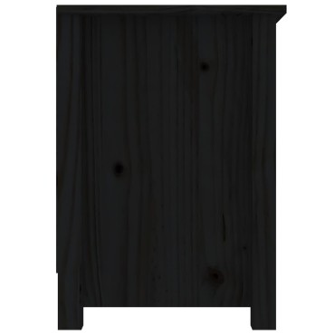 vidaXL Έπιπλο Τηλεόρασης Μαύρο 103x36,5x52cm από Μασίφ Ξύλο Πεύκου