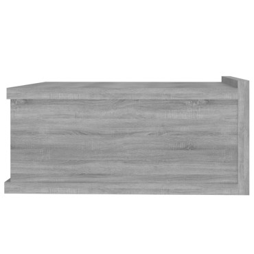 vidaXL Κομοδίνο Κρεμαστό Γκρι Sonoma 40x30x15cm Επεξεργασμένο Ξύλο 1 τεμ.