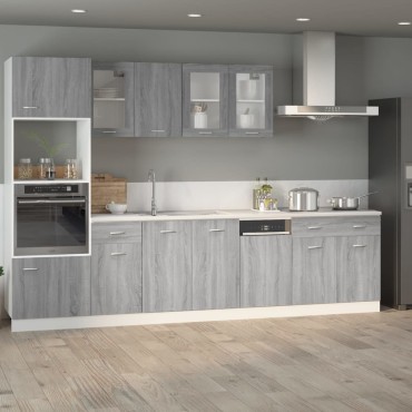vidaXL Έπιπλο Με Συρτάρι Lyon Γκρι Sonoma 80x46x81,5cm Επεξεργ. Ξύλο