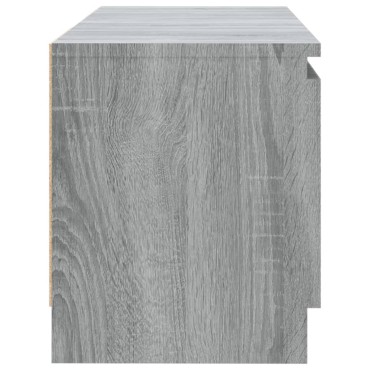 vidaXL Έπιπλο Τηλεόρασης με LED Γκρι Sonoma 120x30x35,5 εκ.