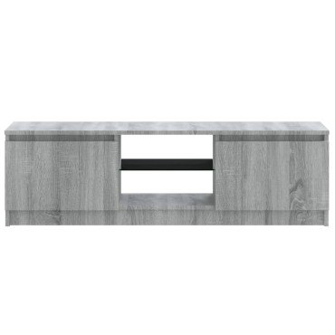 vidaXL Έπιπλο Τηλεόρασης με LED Γκρι Sonoma 120x30x35,5 εκ.