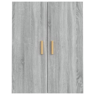 vidaXL Ντουλάπι Τοίχου Κρεμαστό Γκρι sonoma 69,5x34x90cm 1 τεμ.