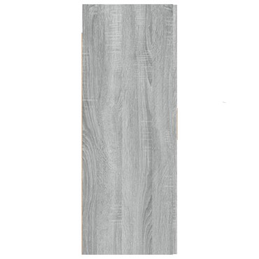 vidaXL Ντουλάπι Τοίχου Κρεμαστό Γκρι sonoma 69,5x34x90cm 1 τεμ.