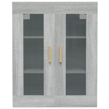 vidaXL Ντουλάπι Τοίχου Κρεμαστό Γκρι sonoma 69,5x34x90cm 1 τεμ.