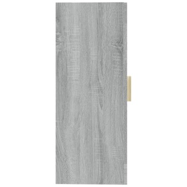 vidaXL Ντουλάπι Τοίχου Κρεμαστό Γκρι sonoma 69,5x34x90cm 1 τεμ.