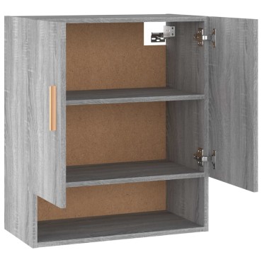 vidaXL Ντουλάπι Τοίχου Γκρι Sonoma 60x31x70cm Επεξεργασμένο Ξύλο 1 τεμ.