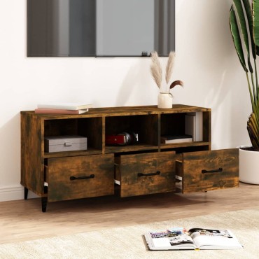vidaXL Έπιπλο Τηλεόρασης Καπνιστή Δρυς 102x35x50cm Επεξ. Ξύλο