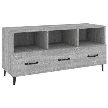 vidaXL Έπιπλο Τηλεόρασης Γκρι Sonoma 102x35x50cm από Επεξεργ. Ξύλο