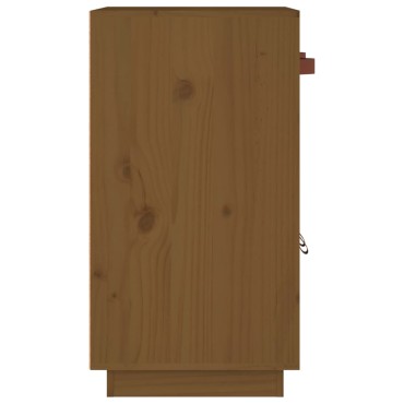 vidaXL Ντουλάπι Καφέ Μελί 65,5x40x75cm από Μασίφ Ξύλο Πεύκου 1 τεμ.