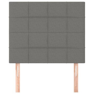 vidaXL Κεφαλάρια Κρεβατιού 2 τεμ. Σκ. Γκρι 90x5x78/88cm Υφασμάτινο
