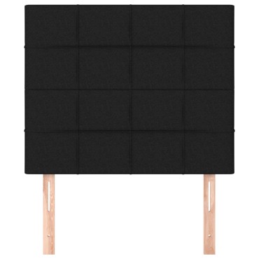 vidaXL Κεφαλάρια Κρεβατιού 2 τεμ. Μαύρο 90x5x78/88cm Υφασμάτινο