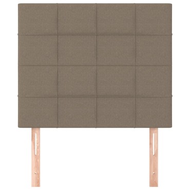 vidaXL Κεφαλάρια Κρεβατιού 2 τεμ. Taupe 90x5x78/88cm Υφασμάτινο
