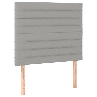 vidaXL Κεφαλάρια Κρεβατιού 2 τεμ. Αν. Γκρι 90x5x78/88cm Υφασμάτινο