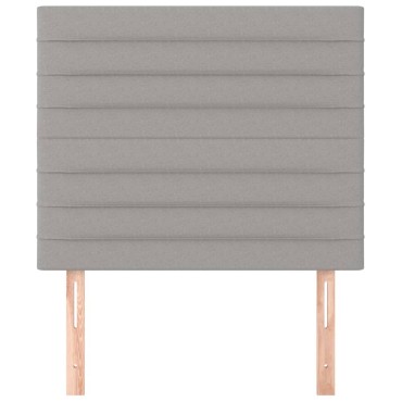 vidaXL Κεφαλάρια Κρεβατιού 2 τεμ. Αν. Γκρι 90x5x78/88cm Υφασμάτινο