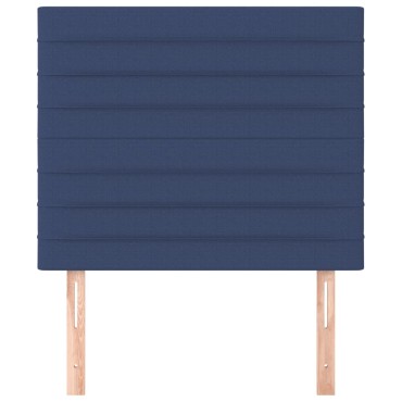 vidaXL Κεφαλάρια Κρεβατιού 2 τεμ. Μπλε 90x5x78/88cm Υφασμάτινο
